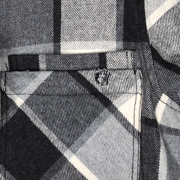 ZARA PLAID OVERSHIRT gray/white - Picture 9 of 13